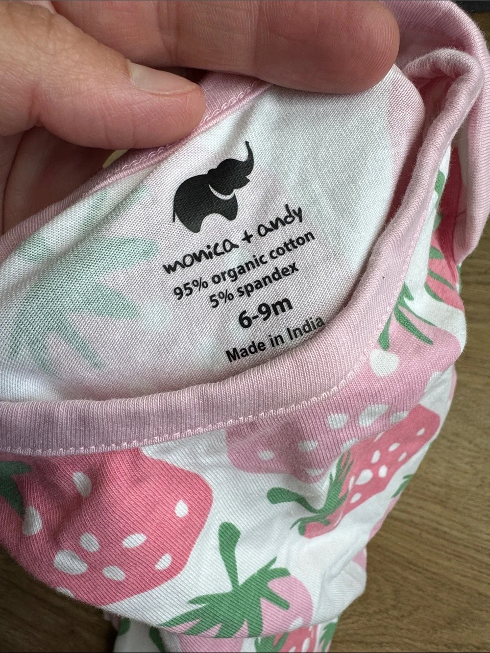 Pink Strawberry Print One-Piece Bodysuit - Kids